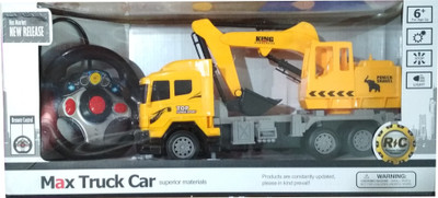 

VShine Remote Control Crane Mounted Truck Construction Toy with Excavator Bucket(Yellow)