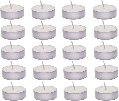 

Huskey Diwali Home Decoration Smockless Tealight Candles (White,Pack of 20)(1.5 ml)