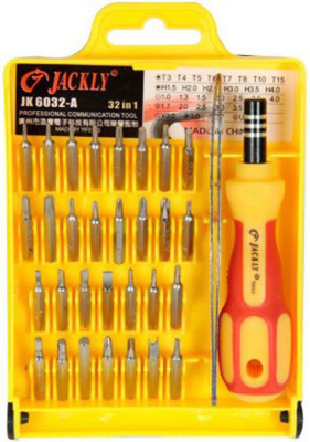 

Jackly Combination Screwdriver Set, Yellow;red