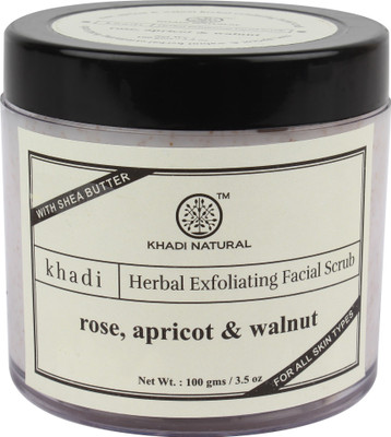

Khadi Natural Rose , Apricot & Walnut Herbal Exfoliating Facial Scrub(100 g)