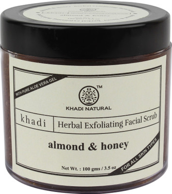 

Khadi Natural Almond & Honey Herbal Exfoliating Facial Scrub(100 g)