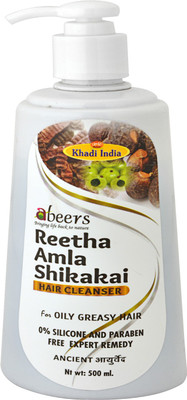 

khadi abeers Reetha Amla Shikakai Hair Cleanser(500 ml)