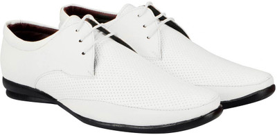 

FAUSTO Corporate Lace Up For Men(White
