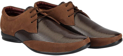 

FAUSTO Corporate Lace Up For Men(Brown