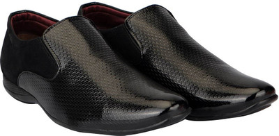 

FAUSTO Corporate Slip On For Men(Black