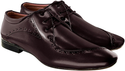

Blinder Brown Men's 100% original PU Formal shoes Lace Up For Men(Brown