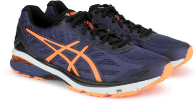 

Asics GT-1000 5 Running Shoes For Men(Blue, Indigo blue/hot orange/black