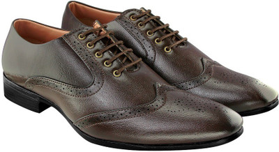 

Blinder Brown Men's 100% original PU Formal shoes Lace Up For Men(Brown