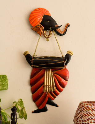 59% OFF on eCraftIndia Lord Ganesha Playing Dholak Wall Hanging Decorative Showpiece - 46 cm(Iron, Multicolor) 59% OFF on eCraftIndia Lord Ganesha Playing Dholak Wall Hanging Decorative Showpiece - 46 cm(Iron, Multicolor)