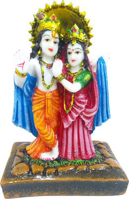 

FABZONE Marbel Look Lord Radha Krishna Love Couple Statue Hindu God Makhan chor/Laddu Gopal Sculputer Handicraft Idol janmashtami Decorative Spiritual Diwali Puja Vastu Showpiece Figurine - Religious Pooja Gift Item & Murti for Mandir / Temple / Home / Of