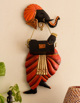 48% OFF on eCraftIndia Lord Ganesha playing Harmonium Wall Hanging Decorative Showpiece - 44 cm(Iron, Orange, Black) 48% OFF on eCraftIndia Lord Ganesha playing Harmonium Wall Hanging Decorative Showpiece - 44 cm(Iron, Orange, Black)