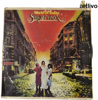 

Artlivo VINTAGE Gramophone Record - World of Today Supermax (With Cover) Decorative Showpiece - 1 cm(Plastic, Multicolor)