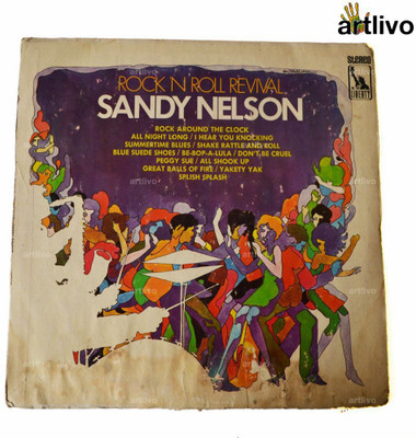 

Artlivo VINTAGE Gramophone Record - Sandy Nelson (With Cover) Decorative Showpiece - 1 cm(Plastic, Multicolor)