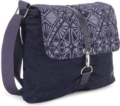 

Fastrack Women Casual Blue PU Sling Bag