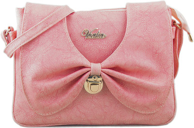 

Voaka Women Casual Pink PU Sling Bag