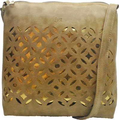 

Netboys Girls Casual Beige PU Sling Bag