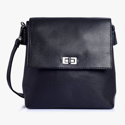

Lino Perros Women Black PU Sling Bag