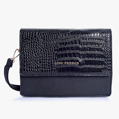 

Lino Perros Women Black PU Sling Bag