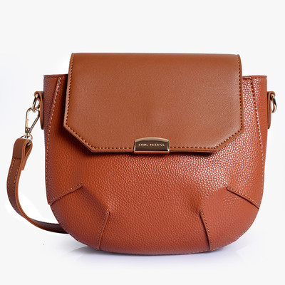 

Lino Perros Women Casual Tan Leatherette Sling Bag