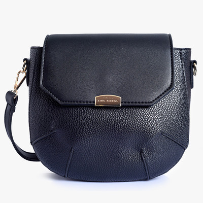 

Lino Perros Women Casual Blue Leatherette Sling Bag