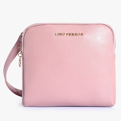 

Lino Perros Women Casual Pink Leatherette Sling Bag