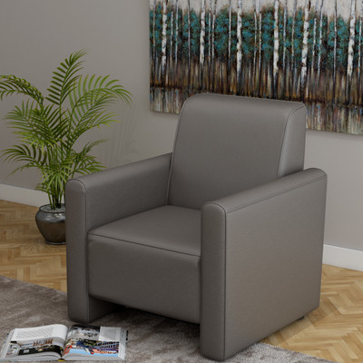 

Kurlon Bullet Leatherette 1 Seater Sofa(Finish Color - Black)