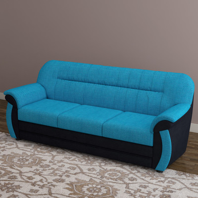 

Furnicity Fabric 3 Seater Sofa(Finish Color - Blue)