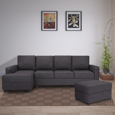 

GIOTEAK Fabric 5 Seater Sofa(Finish Color - Grey)