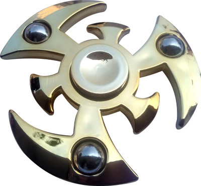 

S.Blaze 3 Arm Action Figure Golden Fidget Spinner Toy for Kids & Adults(Gold)