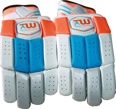 

Three Wickets Leopard (LH) left Hand Batting Gloves (XL, Multicolor), White|blue