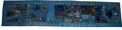 

NAMEO table runner or wall hanging Tapestry(Blue)