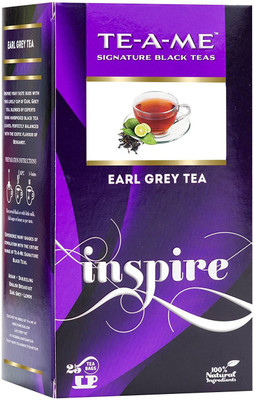 

TE-A-ME Standard Earl Grey Tea Pack Unflavoured Black Tea Bags(25 Bags, Box)