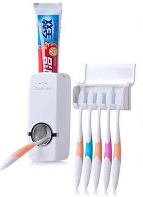 

Bruzone Plastic Toothbrush Holder(White, Wall Mount)