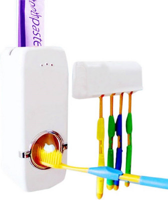 

Bruzone Plastic Toothbrush Holder(White, Wall Mount)