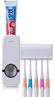 

Bruzone Plastic Toothbrush Holder(White, Wall Mount)