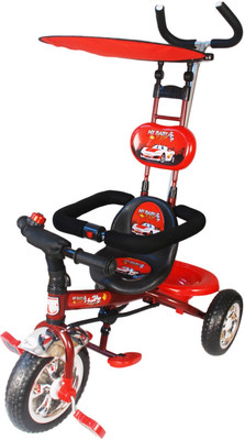

Toyhouse 4 in 1 Luxury Tricycle Tricycle(Multicolor), Red