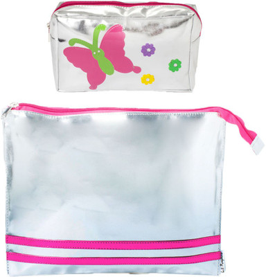 

Lill Pumpkins Silver Butterfly Kit and Silver Zip Folder Combo Set(Silver)