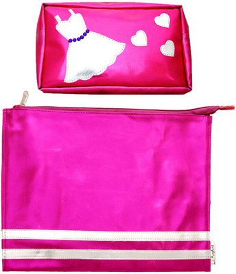 

Lill Pumpkins Pink Kit Dress and Pink Zip Folder Combo Set(Pink)