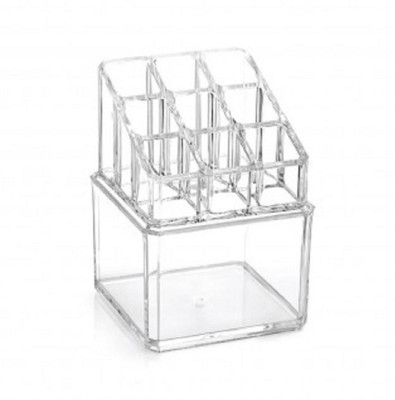 

ShopAis Acrylic Cosmetic Makeup Organizer Storage Stand Cosmetic Vanity Box(White)