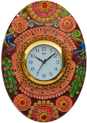 35% OFF on eCraftIndia Analog 45.72 cm X 30.48 cm Wall Clock(Multicolor, With Glass) 35% OFF on eCraftIndia Analog 45.72 cm X 30.48 cm Wall Clock(Multicolor, With Glass)