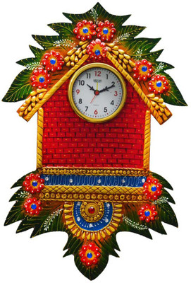 41% OFF on eCraftIndia Analog 50.8 cm X 34.29 cm Wall Clock(Multicolor, With Glass) 41% OFF on eCraftIndia Analog 50.8 cm X 34.29 cm Wall Clock(Multicolor, With Glass)