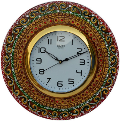 46% OFF on eCraftIndia Analog 35.56 cm X 35.56 cm Wall Clock(Multicolor, With Glass) 46% OFF on eCraftIndia Analog 35.56 cm X 35.56 cm Wall Clock(Multicolor, With Glass)