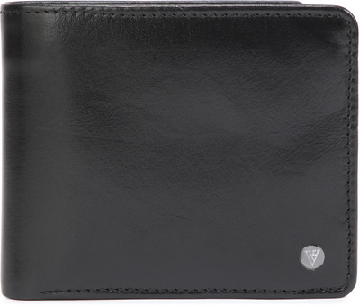 Van Heusen Men Casual, Formal Black Genuine Leather Wallet(3 Card Slots)