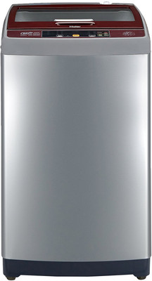 Haier HWM75-707NZP 7.5 kg Fully Automatic Top Load Washing Machine (Silver Grey)