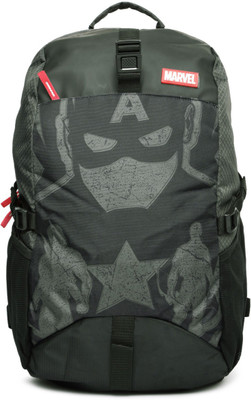 

Kook N Keech Marvel Premium 2.2 L Backpack(Black, Grey), Grey;red