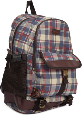 

The Vertical KRUGER 24 L Laptop Backpack(Red, Beige, Blue), Navy