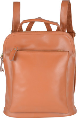 Omnesta Omnesta Tan Large Back Pack Backpack(Brown, 12 inch)