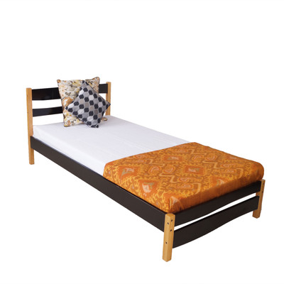

Eros Tradio Solid Wood Single Bed(Finish Color - Black)