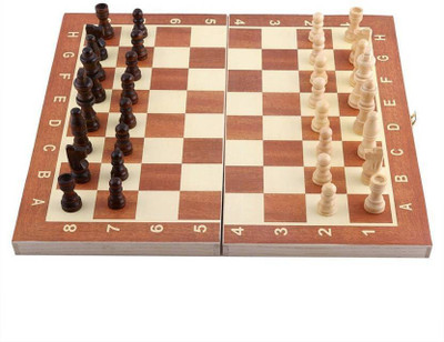 

J Go Wooden Fodable International Chess/Checkers Board Toy Games Board Game