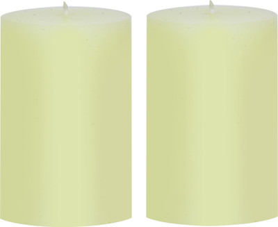 

Light Jewels Ivory Pillars Candles Candle(White, Pack of 2)